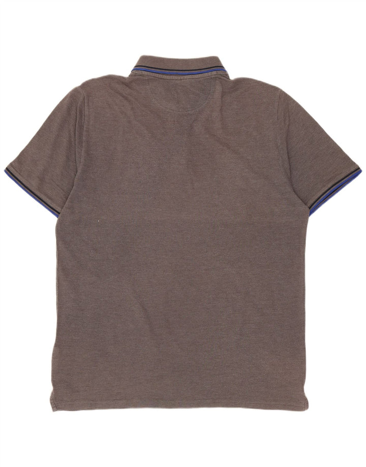 CHAMPION Mens Polo Shirt XL Grey Cotton