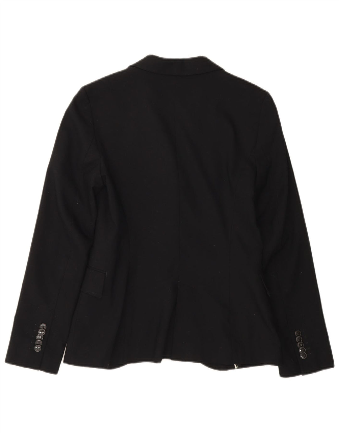ZARA Womens 1 Button Blazer Jacket EU 38 Small Black Polyester