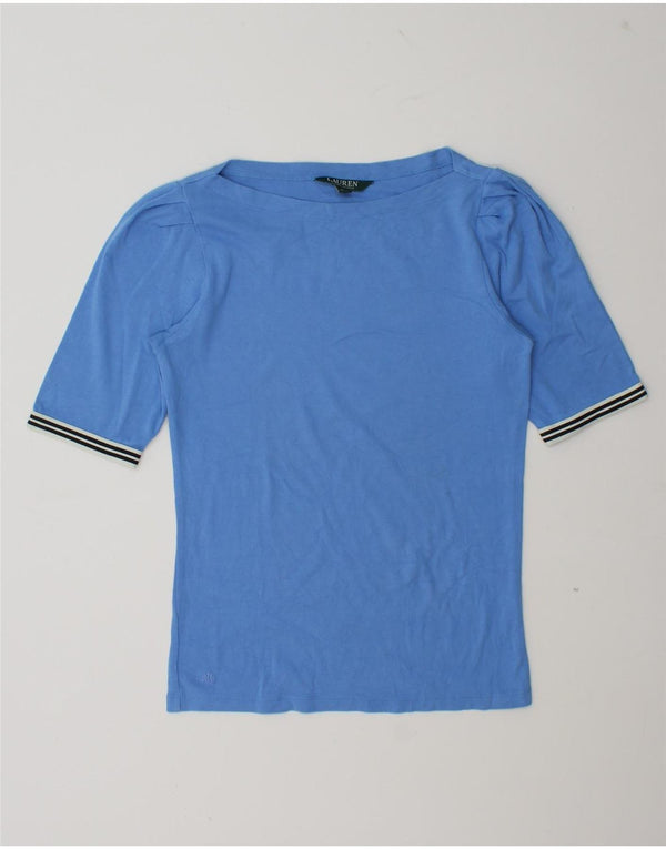 Ralph Lauren Womens T-Shirt Top UK 12 Medium Blue