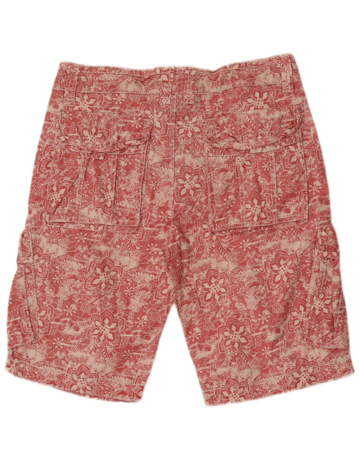 Fat Face Mens Cargo Shorts W32 Medium Red Floral