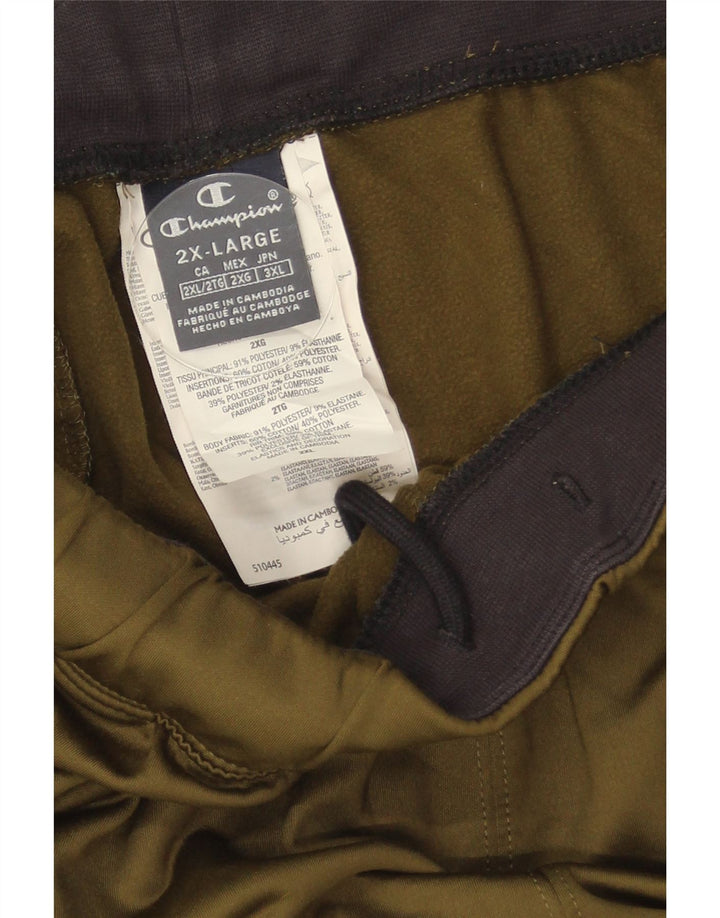 Champion Mens Tracksuit Trousers Joggers 2XL Khaki Polyester