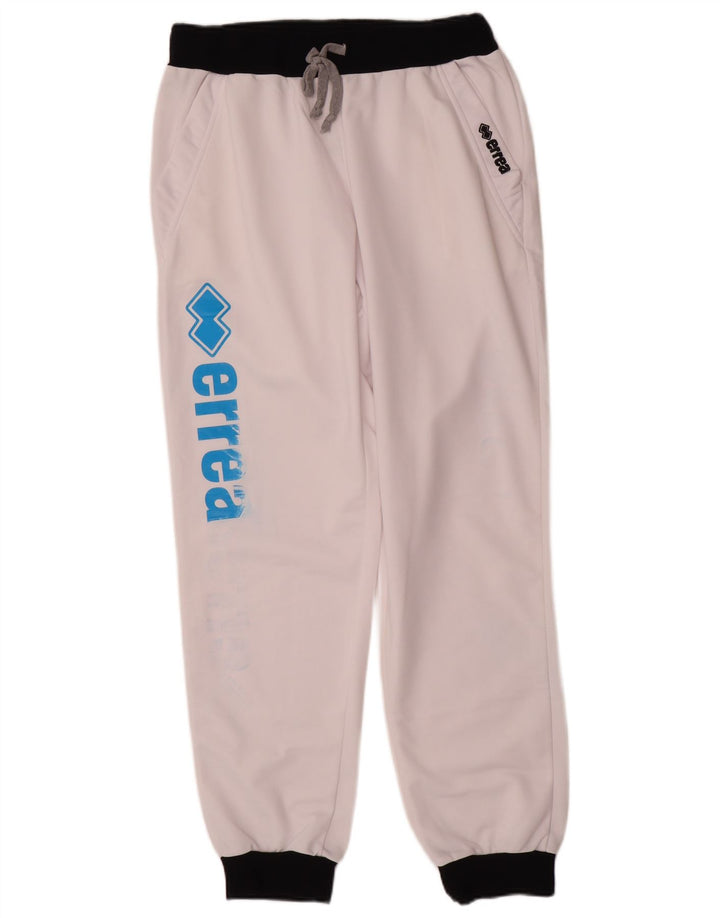 Errea Mens Graphic Tracksuit Trousers Joggers Medium White Colourblock