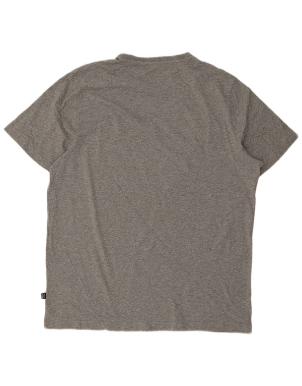 Puma Mens Graphic T-Shirt Top XL Grey Flecked Cotton