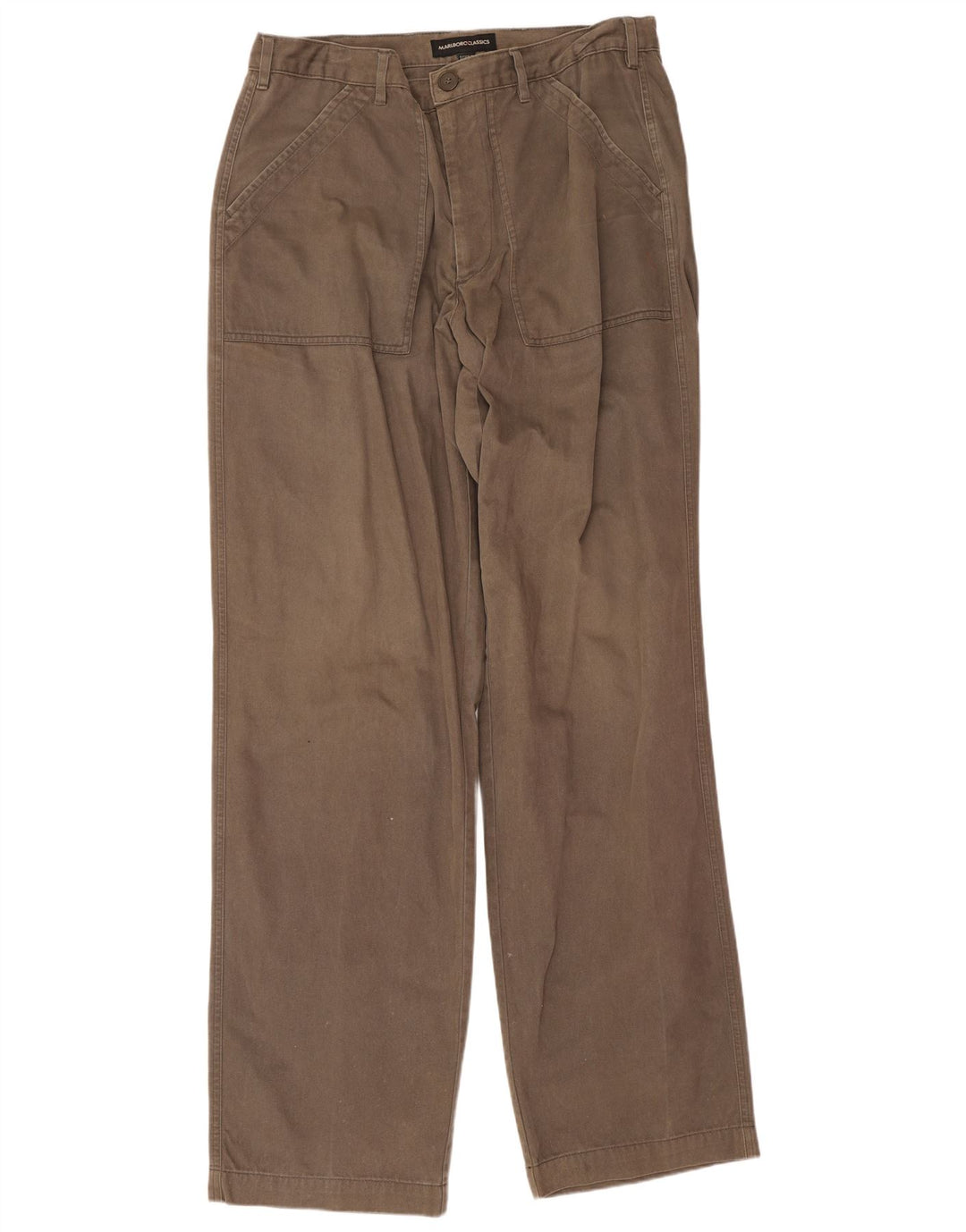 Marlboro Classics Mens Regular Cargo Trousers W34 L34 Brown