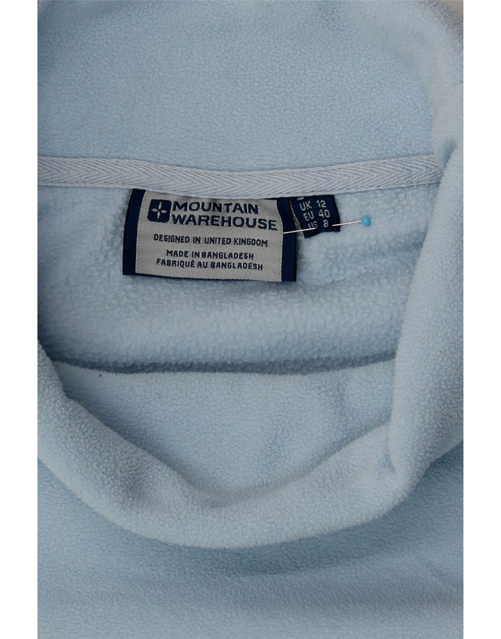 Mountain Warehouse Womens Roll Neck Fleece Jumper UK 12 Medium Blue