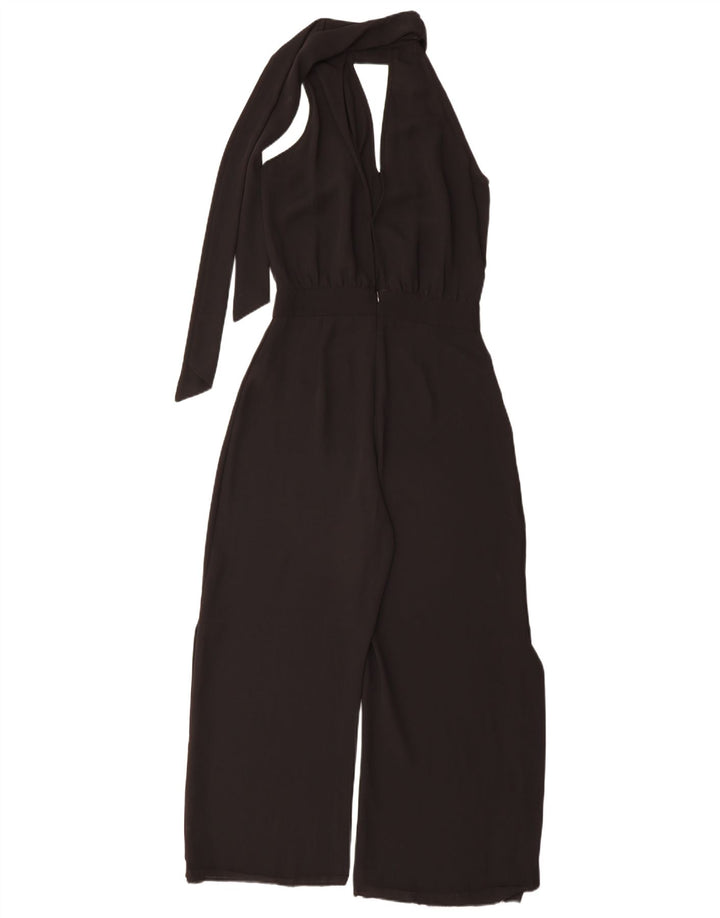 Zara Womens Halter Jumpsuit UK 6 XS Black Polyester