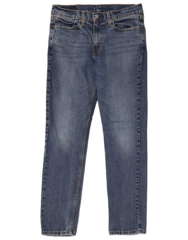 Levi's Mens Straight Jeans W31 L30 Blue Cotton