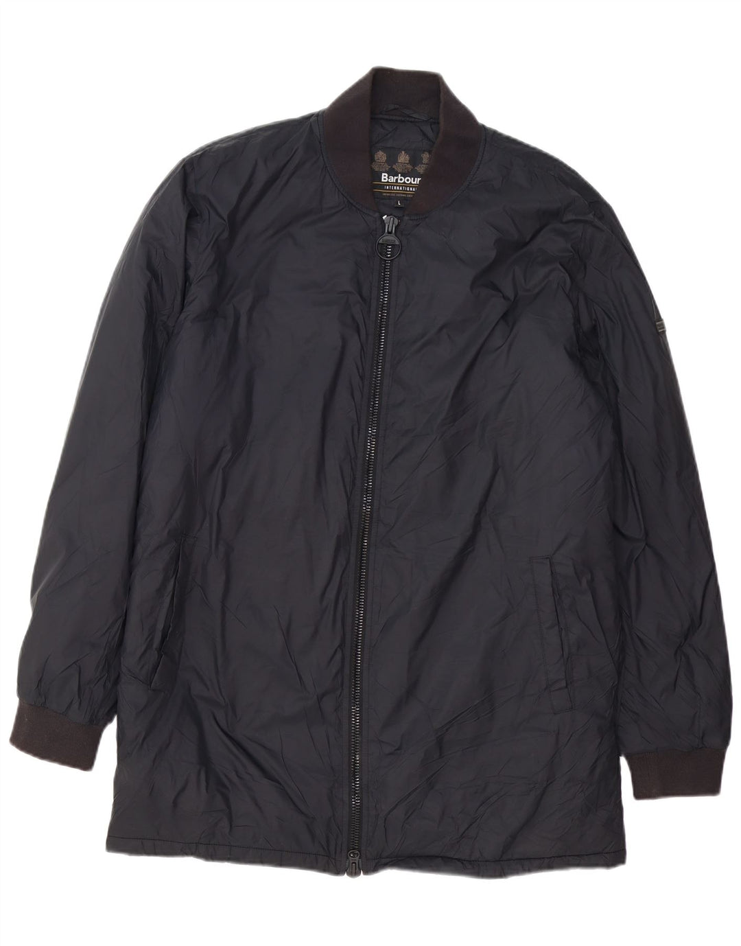 Barbour Mens Windbreaker Coat UK 40 Large Navy Blue