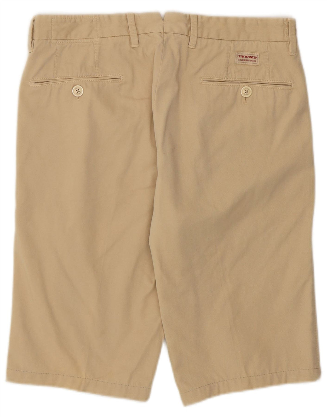 TWISTED TAILOR Mens Chino Shorts IT 46 Small W30  Beige Cotton