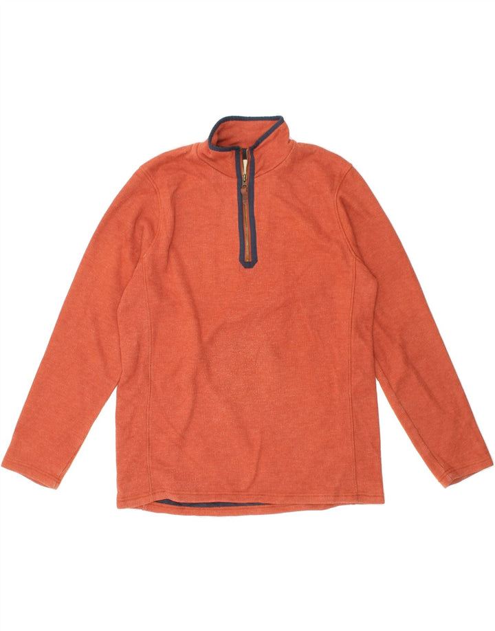MOUNTAIN WAREHOUSE Mens Zip Neck Sweatshirt Jumper Medium Orange Vintage Mountain Warehouse and Second-Hand Mountain Warehouse from Messina Hembry 
