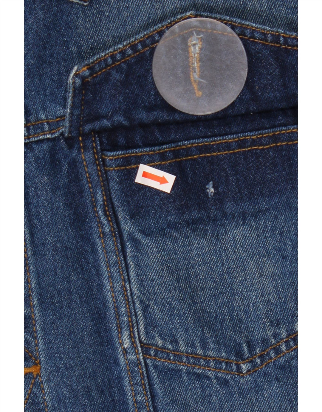 Denim Style Mens Denim Jacket UK 38 Medium Blue Cotton