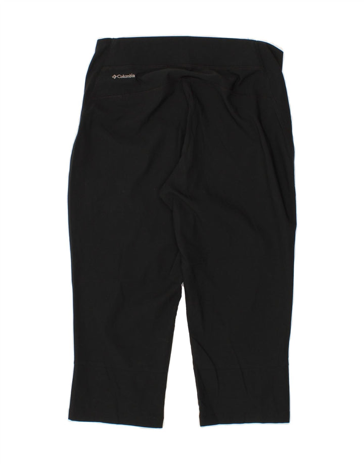 COLUMBIA Womens Capri Tracksuit Trousers UK 12 Medium  Black Vintage Columbia and Second-Hand Columbia from Messina Hembry 