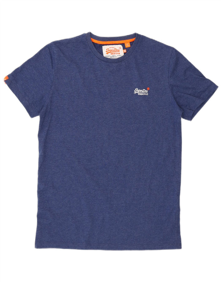 Superdry Mens T-Shirt Top Medium Blue Cotton