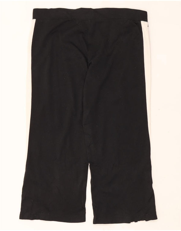 Nike Womens Capri Tracksuit Trousers US 8/10 Medium  Black Polyester