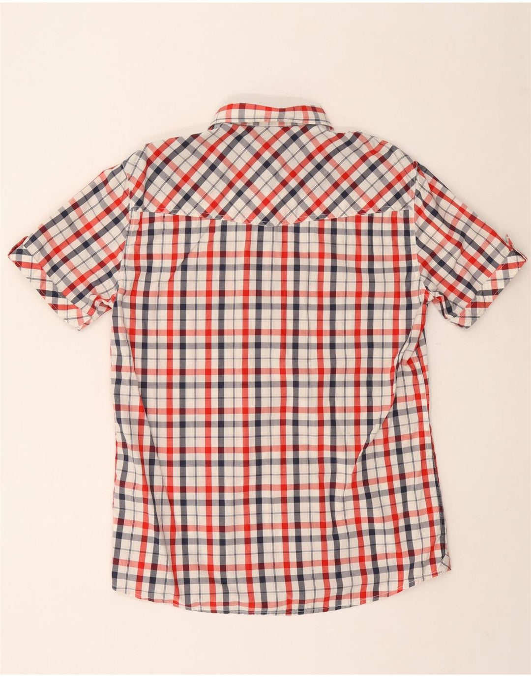 Mustang Mens Short Sleeve Shirt XL Multicoloured Check Cotton