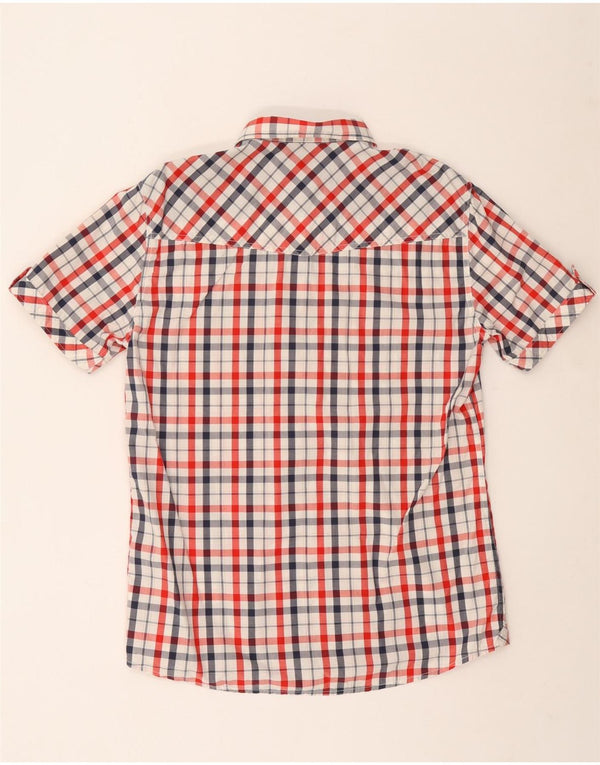 Mustang Mens Short Sleeve Shirt XL Multicoloured Check Cotton