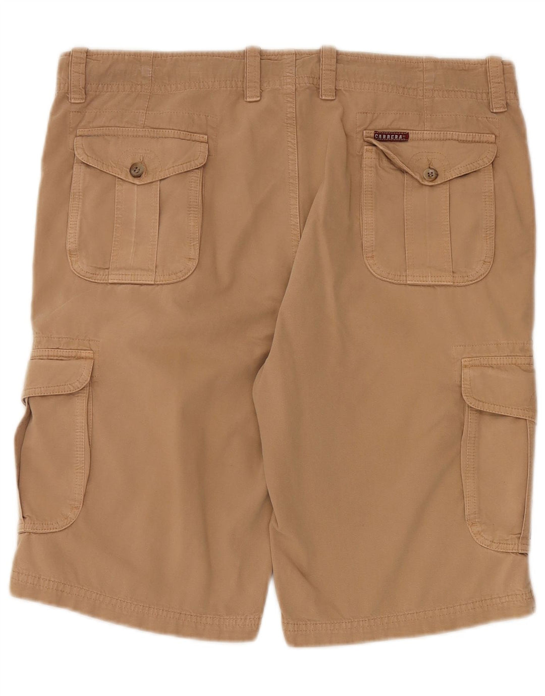 Carrera Mens Cargo Shorts W38 XL Beige Cotton