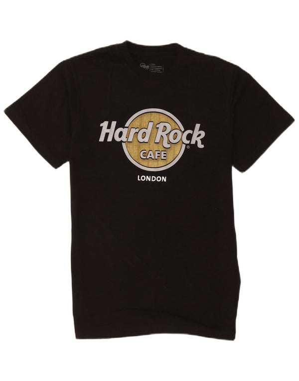 Hard Rock Cafe Mens London Graphic T-Shirt Top Small Black Cotton