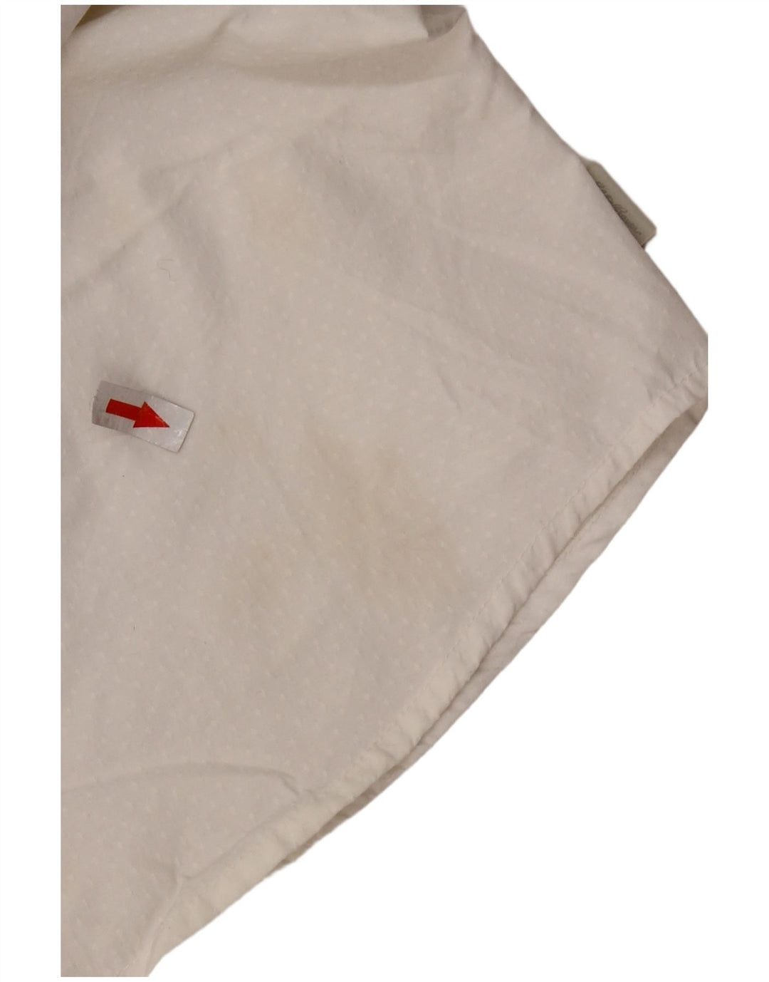 EDDIE BAUER Womens Shirt Blouse UK 10 Small White Spotted Nylon