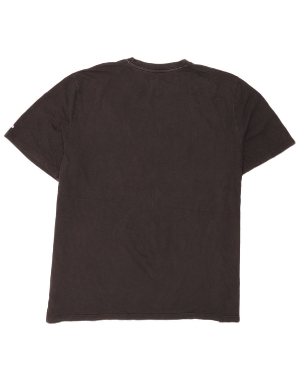 Adidas Mens Graphic T-Shirt Top 2XL Black Cotton
