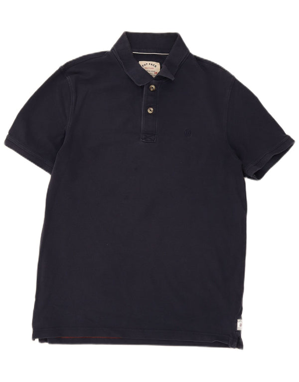 Fat Face Mens Polo Shirt Large Navy Blue Cotton