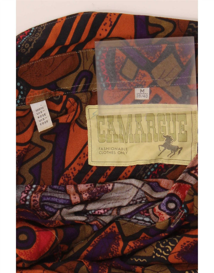 Camargue Mens Abstract Pattern Shirt Size 39/40 Medium Multicoloured