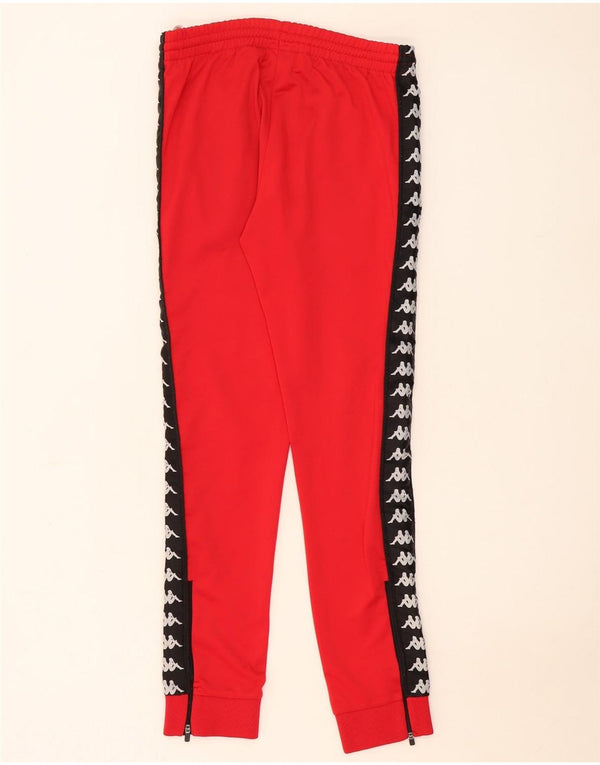Kappa Mens Graphic Tracksuit Trousers Joggers Small Red Colourblock
