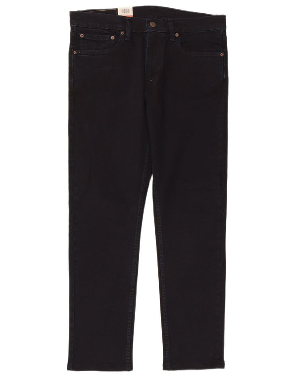 Levi's Womens 511 Slim Jeans W34 L28 Navy Blue Cotton