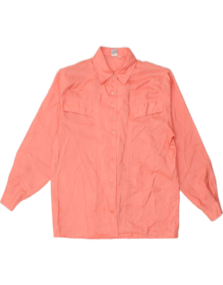 C&A Womens Shirt Blouse UK 14 Large Pink Polyester Vintage C&A and Second-Hand C&A from Messina Hembry 