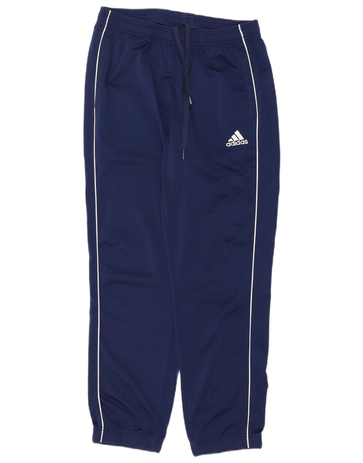 ADIDAS Mens Tracksuit Trousers Joggers Large  Navy Blue Polyester