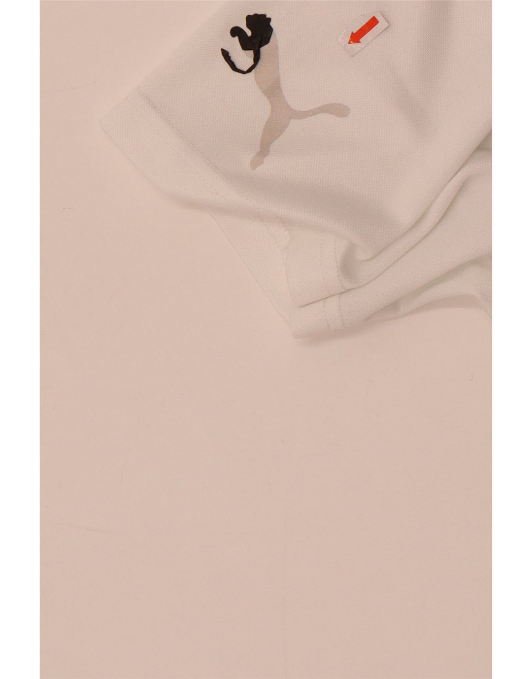 Puma Mens Graphic T-Shirt Top Medium White Polyester