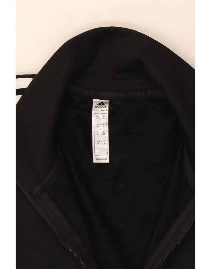 ADIDAS Mens Tracksuit Top Jacket UK 36/38 Small Black Polyester