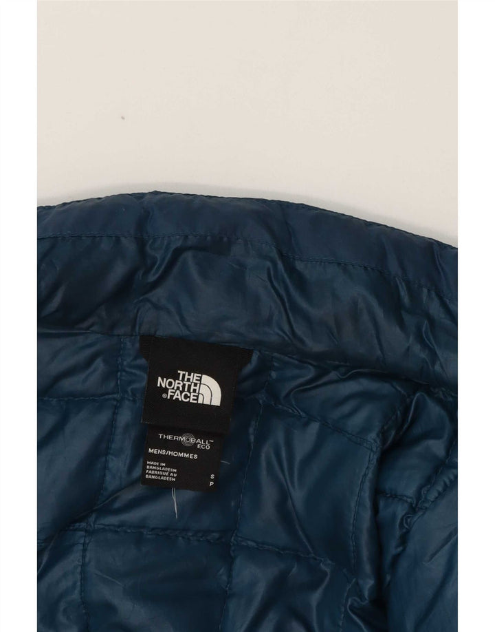 The North Face Mens Padded Jacket UK 36 Small Blue Polyester