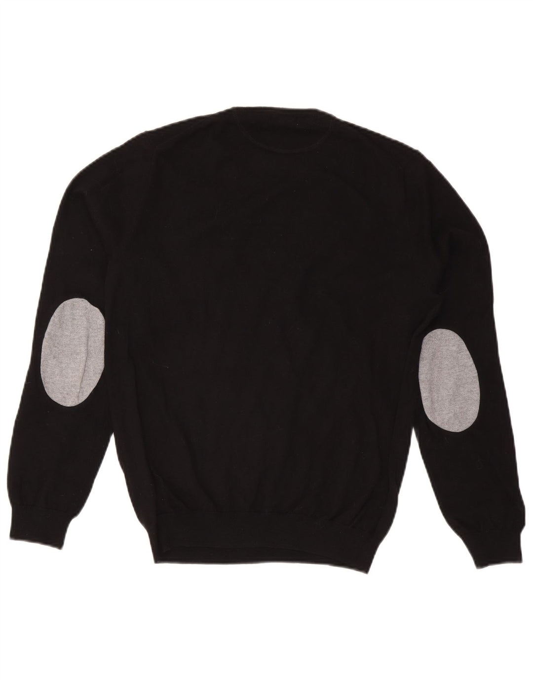 Sun68 Mens Crew Neck Jumper Sweater Medium Black Wool