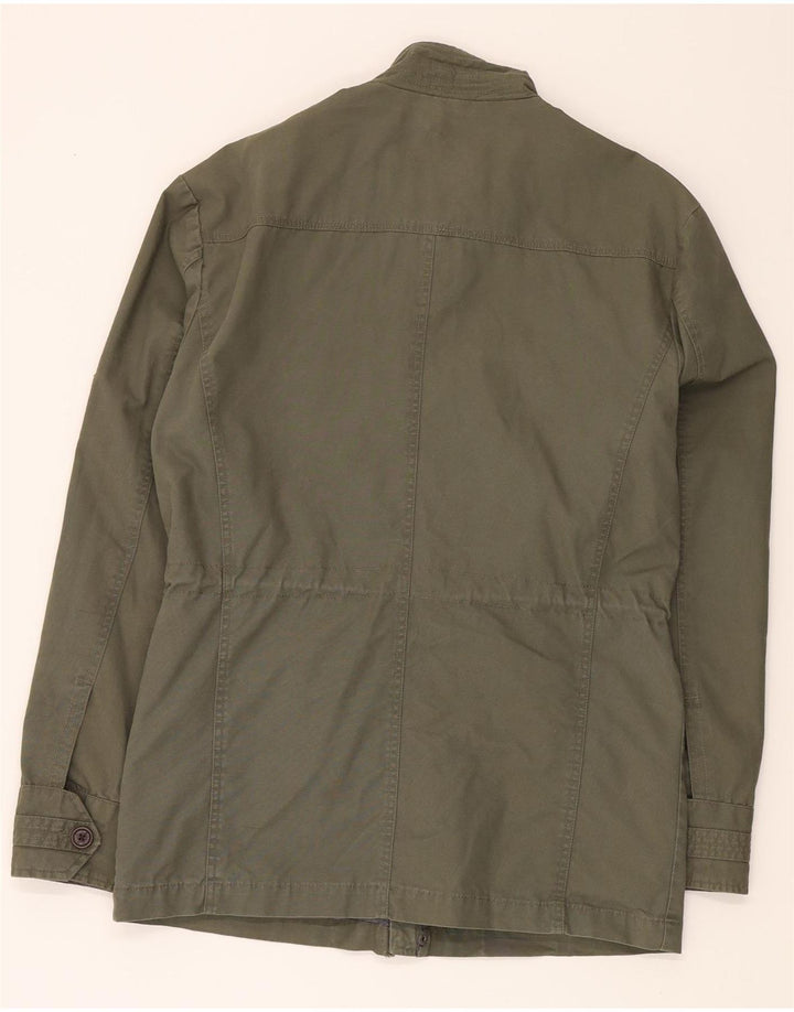 REDWOOD Mens Utility Jacket UK 40 Large Khaki Cotton