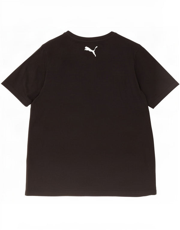 Puma Mens T-Shirt Top 2XL Black Cotton