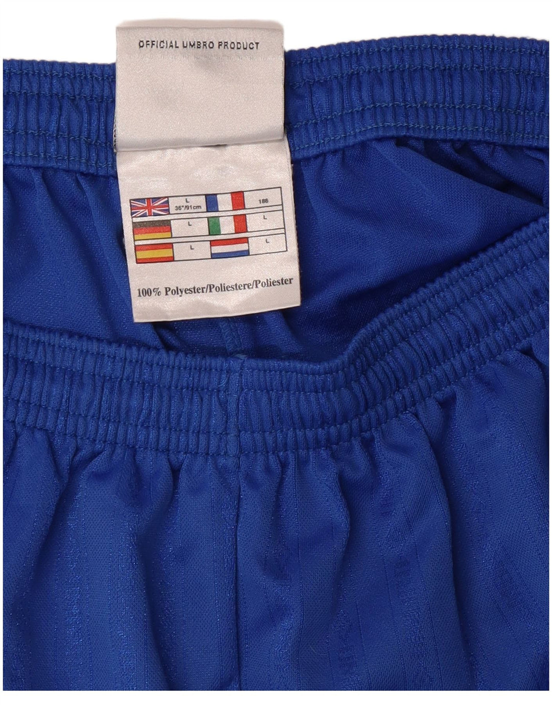 UMBRO Mens Sport Shorts Large  Blue Polyester