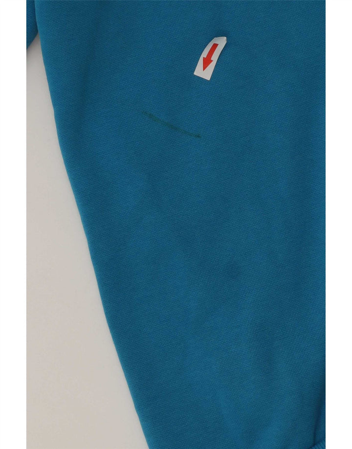 Puma Mens Graphic Zip Hoodie Sweater Medium Blue Cotton