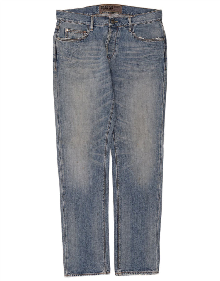 RIFLE Mens Straight Jeans W31 L33 Blue Cotton