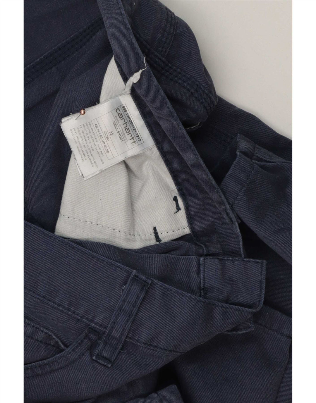 Carhartt Mens Casual Shorts W32 Medium Navy Blue Cotton