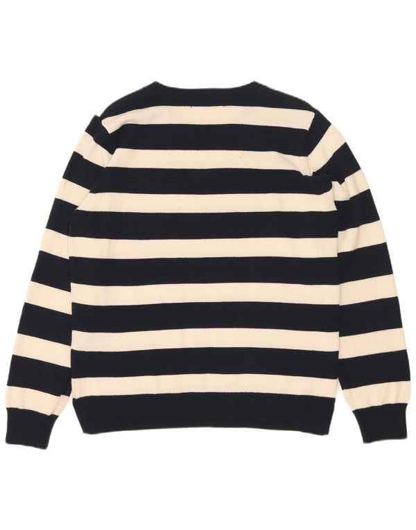 Marks & Spencer Womens Boat Neck Jumper Sweater UK 12 Medium Navy Blue