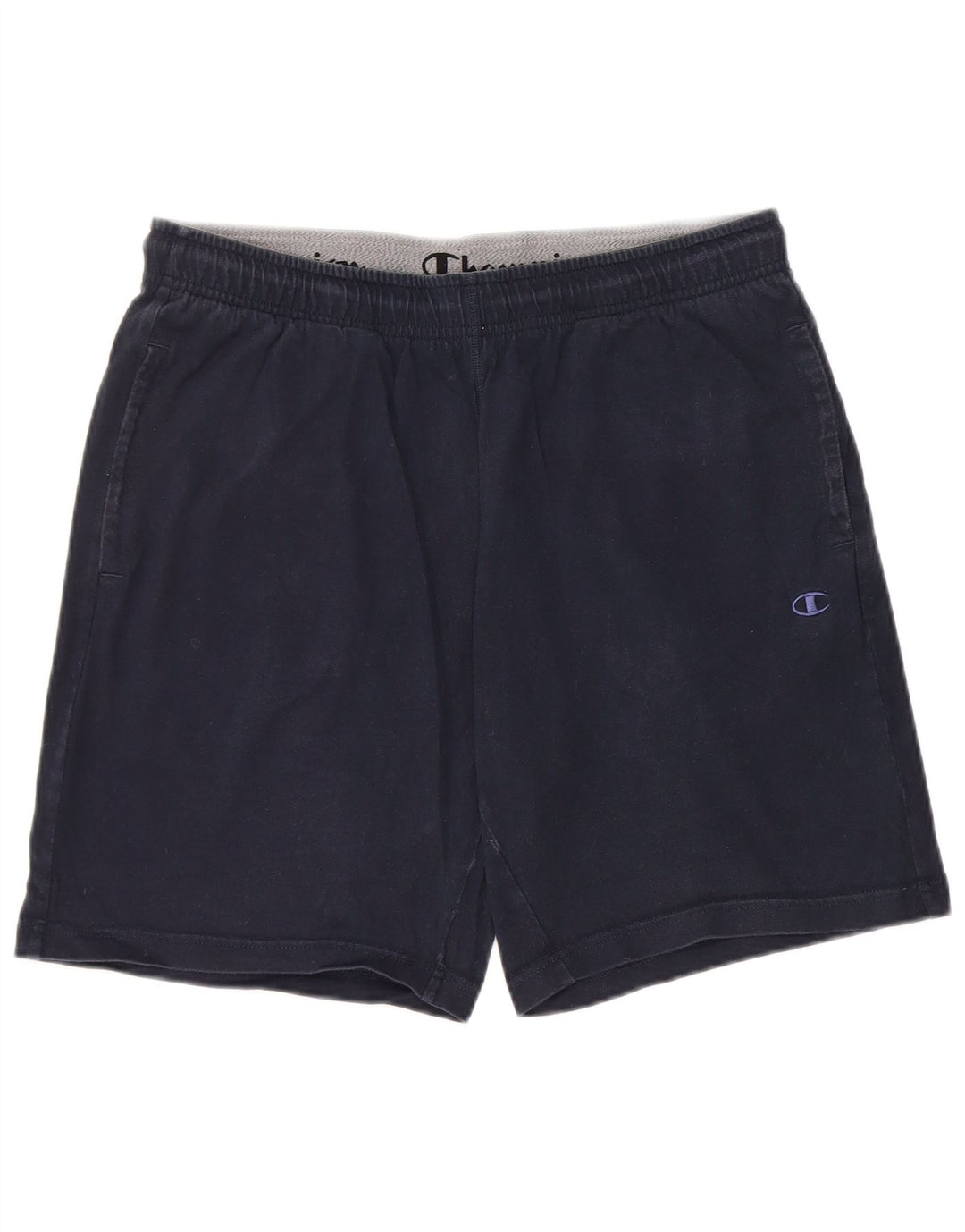 Champion Mens Sport Shorts Large  Navy Blue Cotton