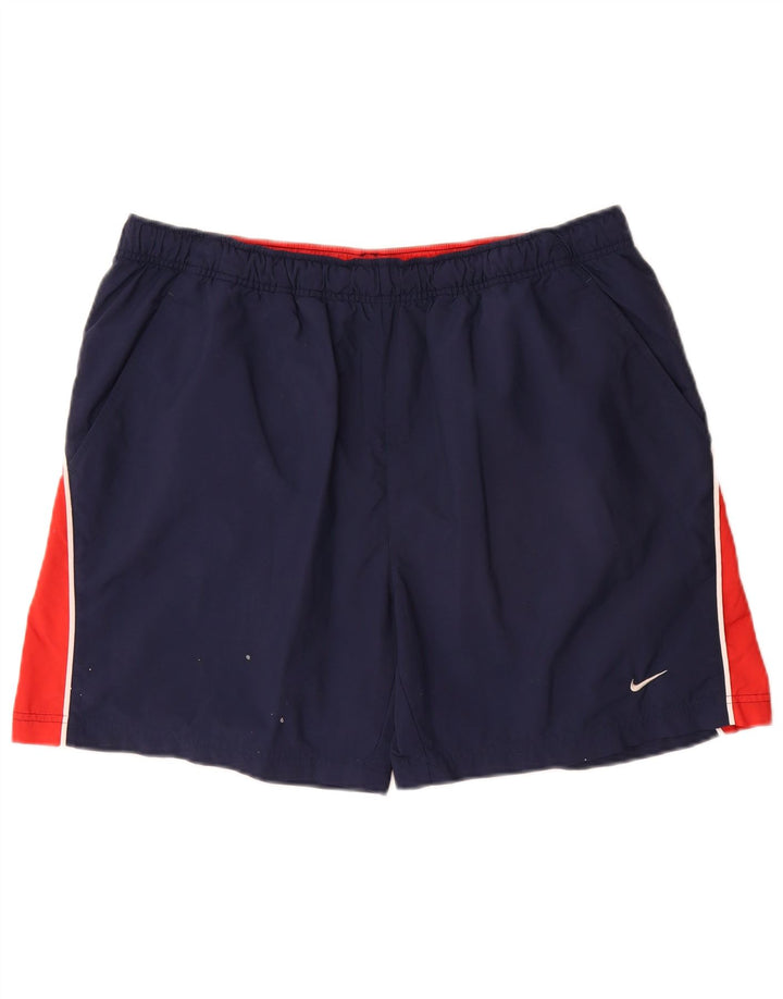 NIKE Mens Sport Shorts XL  Navy Blue Colourblock