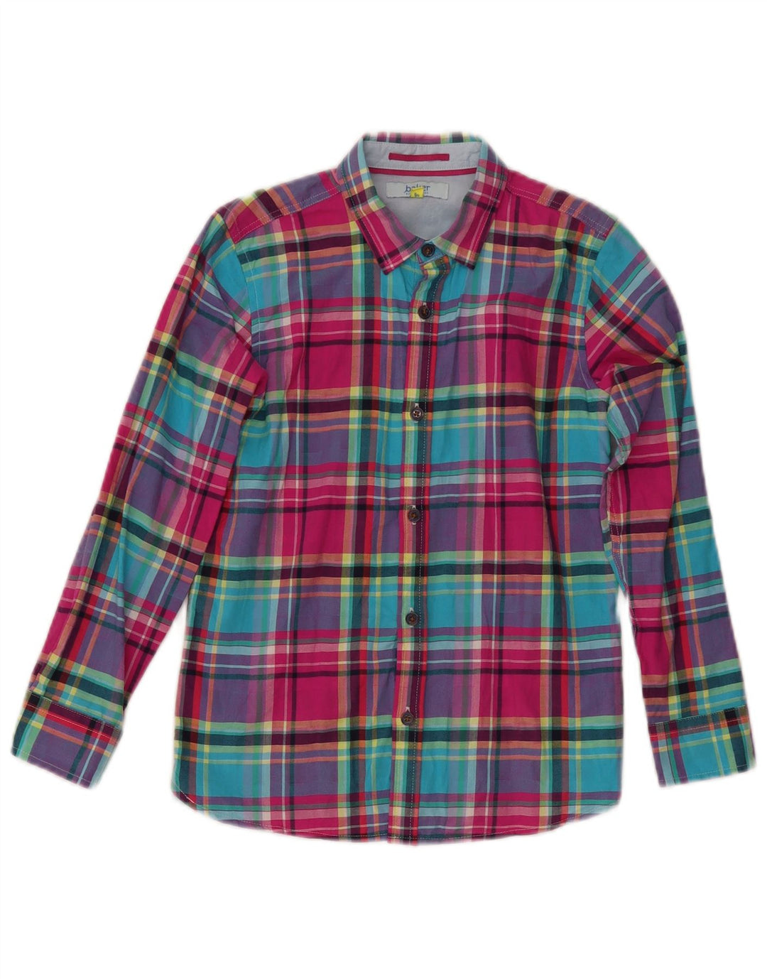TED BAKER Boys Flannel Shirt 9-10 Years Multicoloured Check Cotton