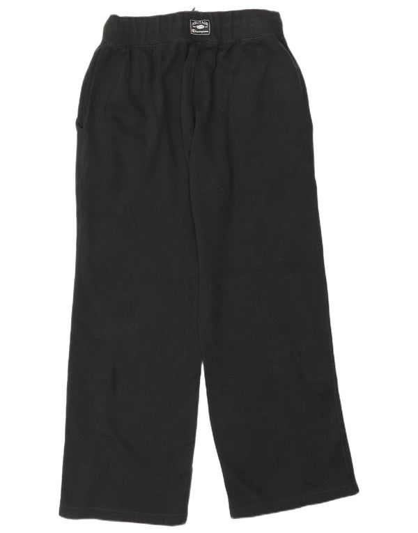 Champion Womens Tracksuit Trousers UK 10 Small  Black Cotton