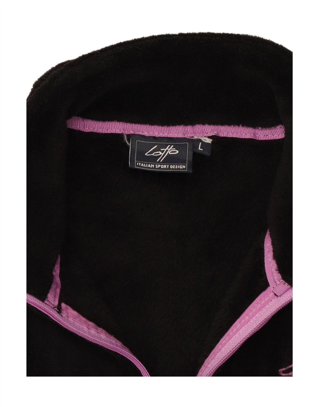 LOTTO Womens Fleece Jacket UK 14 Large Black
