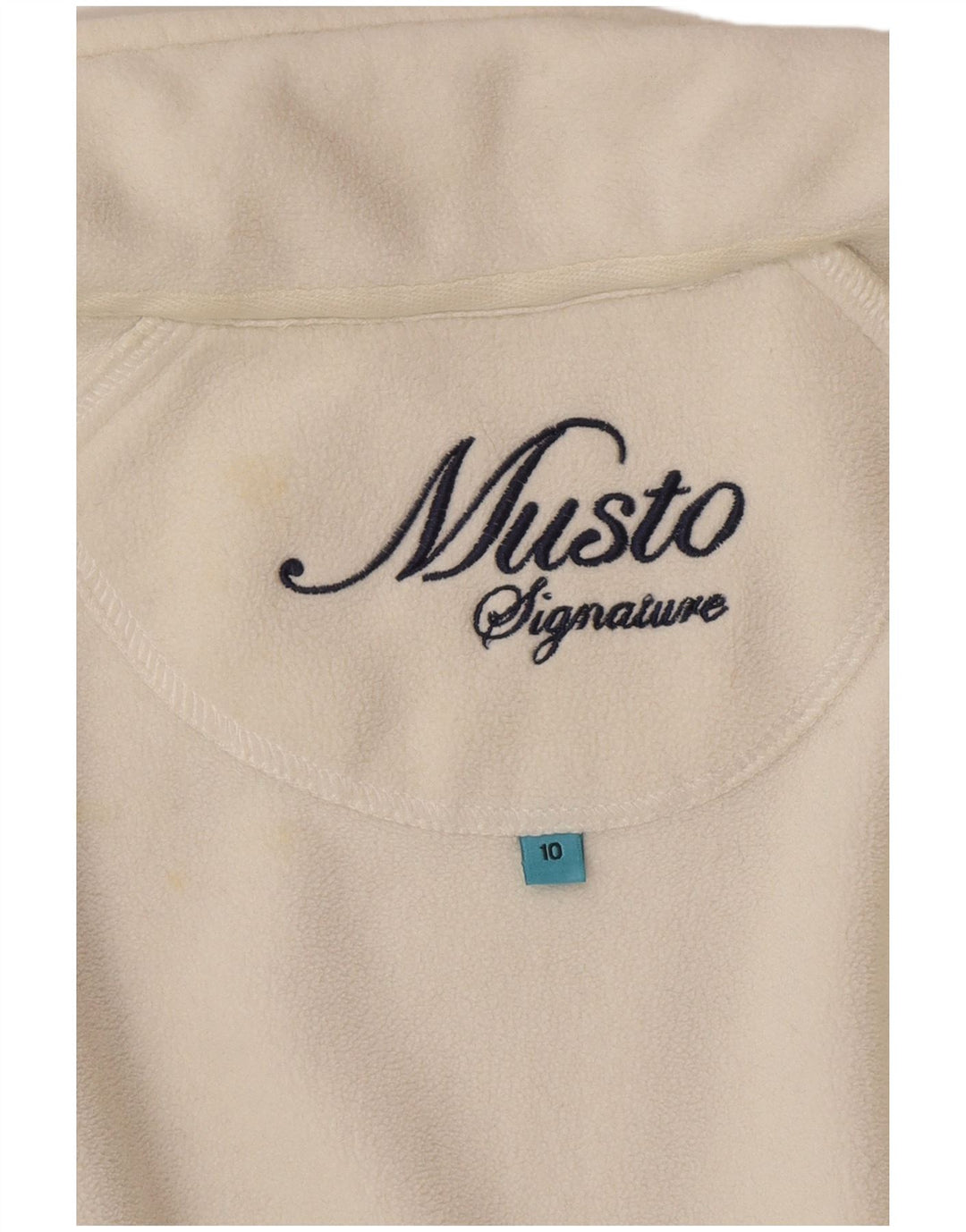 Musto Womens Fleece Jacket UK 10 Small  White Polyester