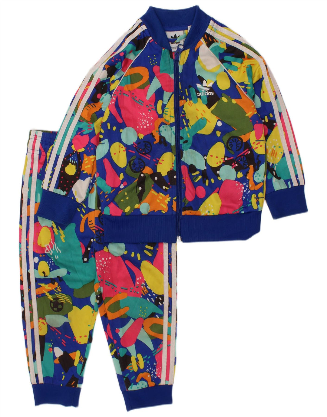 ADIDAS Baby Girls Full Tracksuit 18-24 Months  Multicoloured
