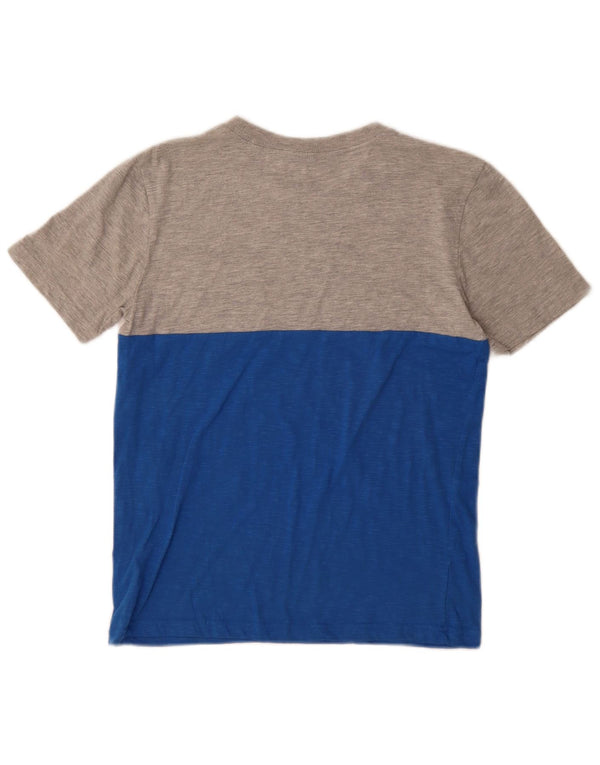 Eddie Bauer Boys T-Shirt Top 14-15 Years Large Blue Colourblock Cotton