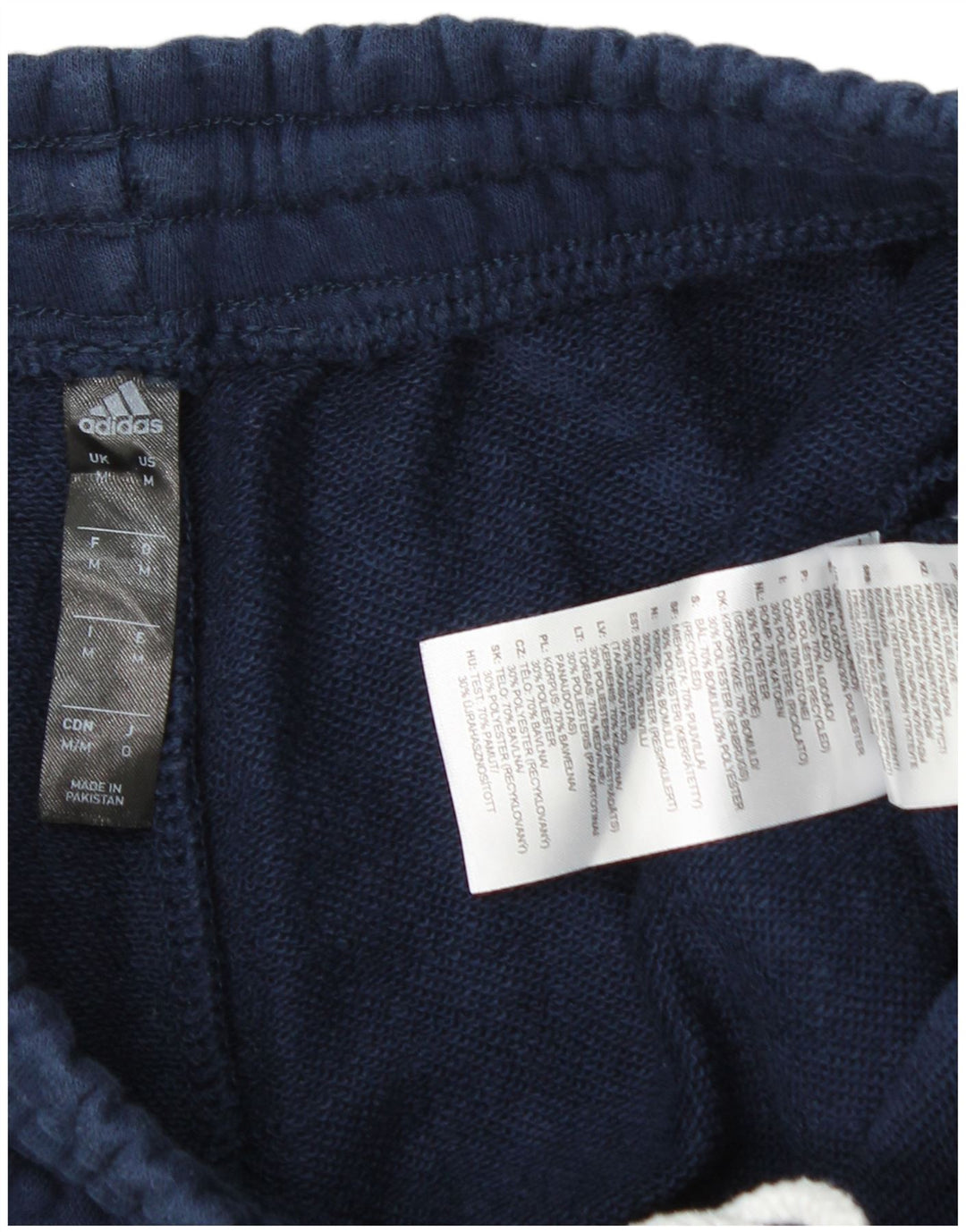 Adidas Mens Sport Shorts Medium  Navy Blue Cotton